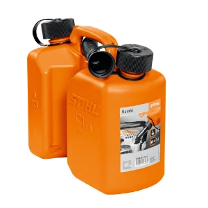 Bidón combinado naranja, con tubo de llenado