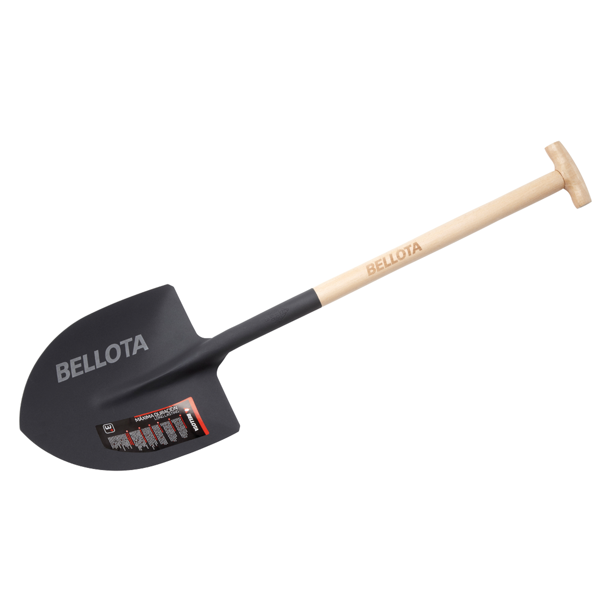 Pala punta con mango muleta de madera de haya PEFC 290 mm / 55013M 1 Pala punta con mango muleta de madera de haya PEFC 290 mm / 55013M