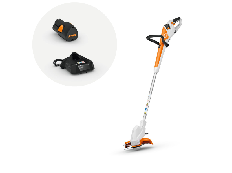 Desbrozadora de batería FSA 30, con batería y cargador 1 Desbrozadora FSA 30 con batería AS 2 y cargador AL 1